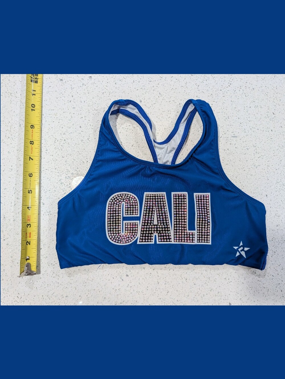 Rebel Athletic Cheer CA Cheer Atheltics all-star YL large Uniform Rhinestone Top